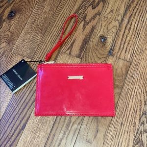 Armani clutch with wrist strap
